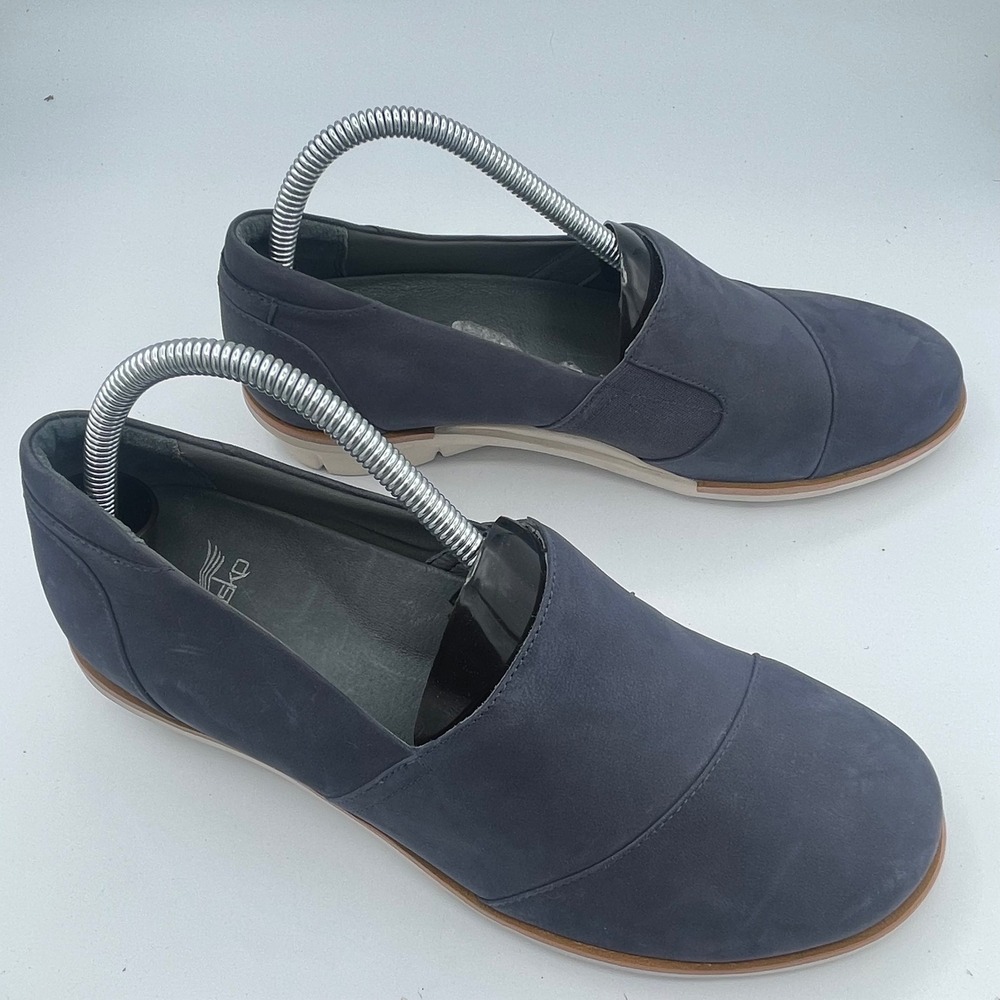Dansko Honor Navy Blue Leather Slip On Comfort Sneakers 40 US 9.5-10